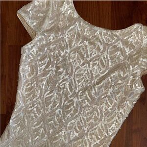 Dress the Population Gold Sequin Mini Dress